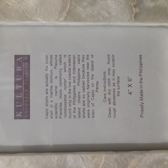 3 for 25💜4 x 6 photo frame made of capiz shells - Picture 2 of 3